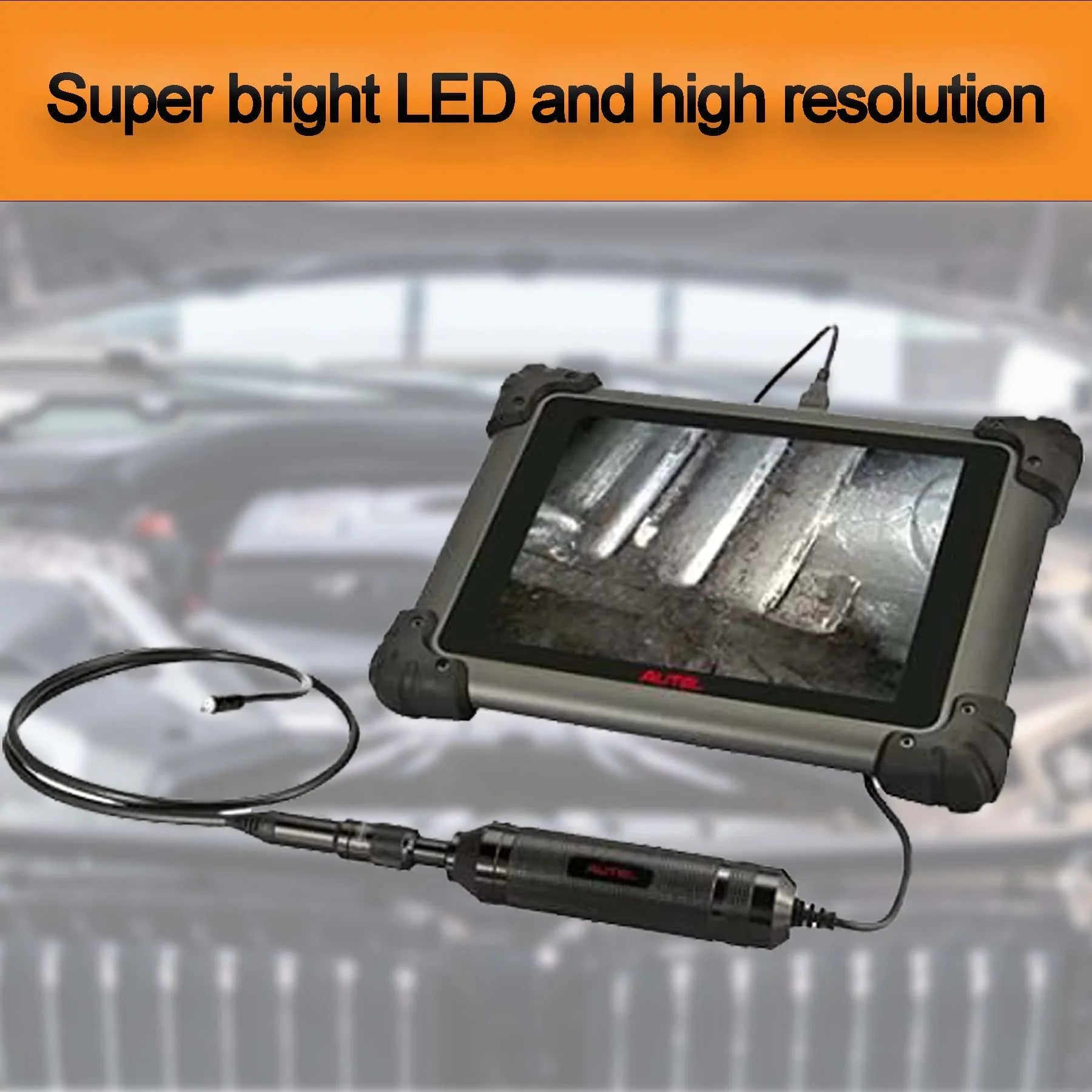 Autel MaxiVideo MV108 Digital Inspection Camera Video Scope with Waterproof Imager Head Work with PC MS906BT MS906TS MS906 PRO MS906S MS906 PRO-TS MS908P MX808 MS909 MS919 MS Ultra MS Elite-MV108