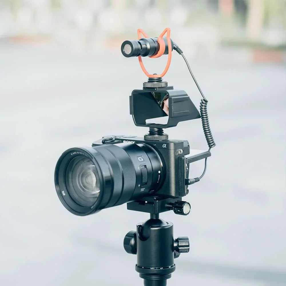 Camera Vlog Selfie Flip Screen, Cold Shoe Mic Light Mount Adapter for A7RIV A7RIII A7RII A7III A7II A6000 A6300