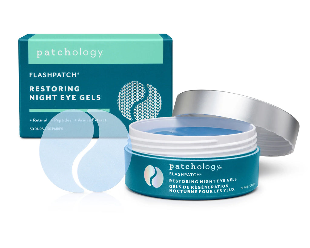 Patchology Flasatch Restoring Night Under Eye Gels Eye Masks, 30 Count