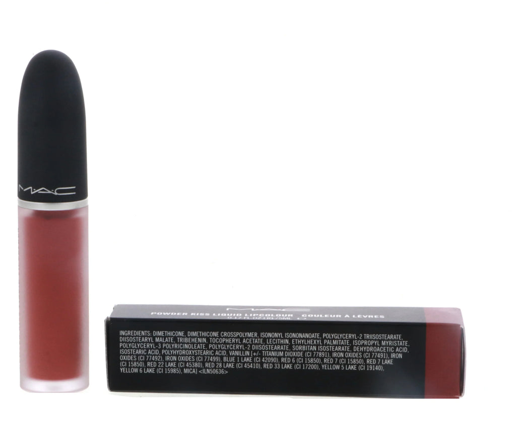 MAC Powder Kiss Liquid Lipcolor by MAC, .17 oz Lipstick - 989 Mull It Over