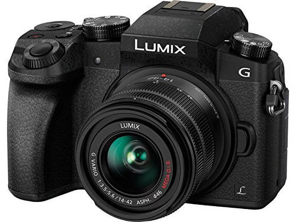 LUMIX G7 4K Digital Mirrorless Camera Dual Lens Bundle DMC-G7WK
