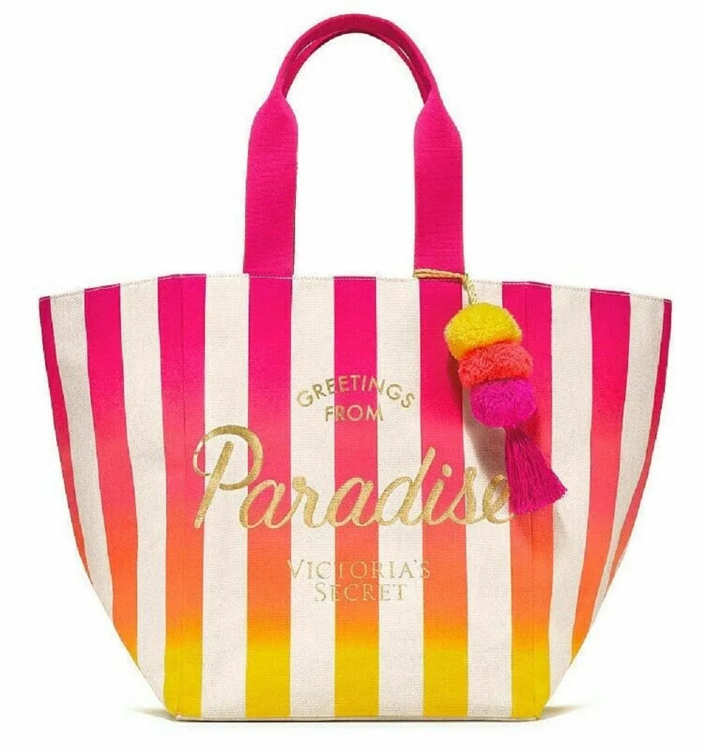 Victoria's Secret Greeting From Paradise Tote Beach Bag Weekender New