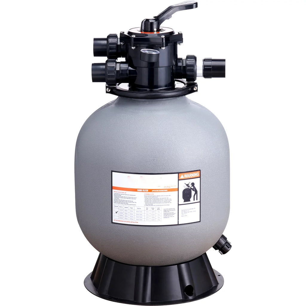BENTISM Swimming Pool Sand Filter 19" Above Inground Sand Filter with 7-Way Valve