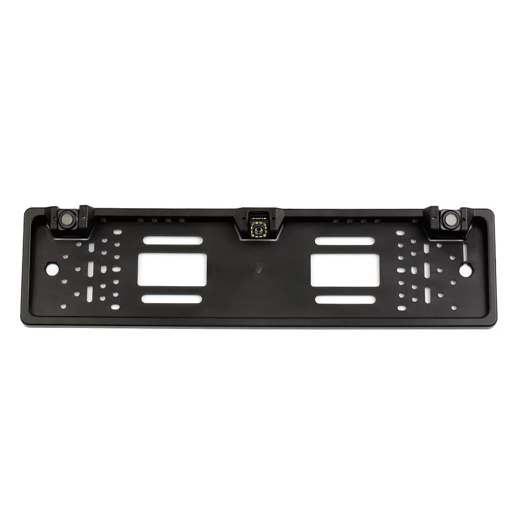 Meterk European License Plate Frame Backup Camera 12 LED Rear View Camera with Reversing System Parking Sensor