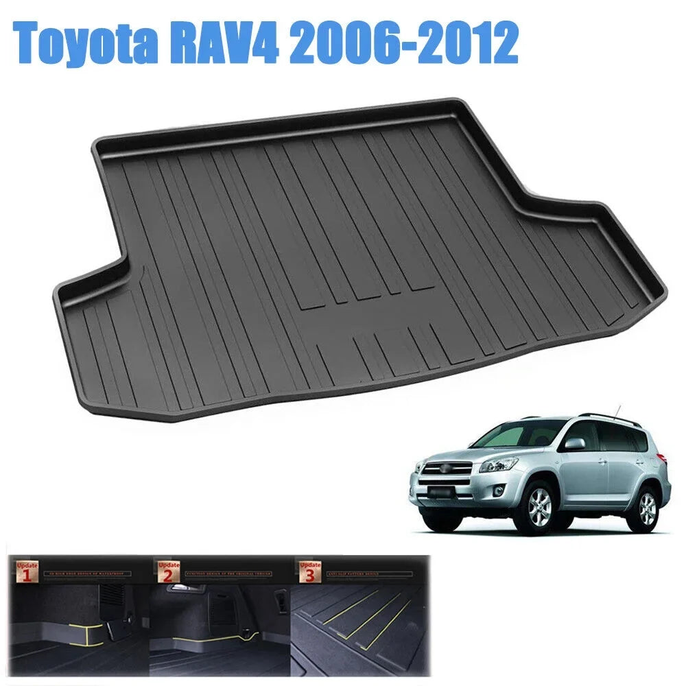 Car Rear Trunk Liner Cargo Mat Carpet for RAV4 2006-2012 Easy to Install