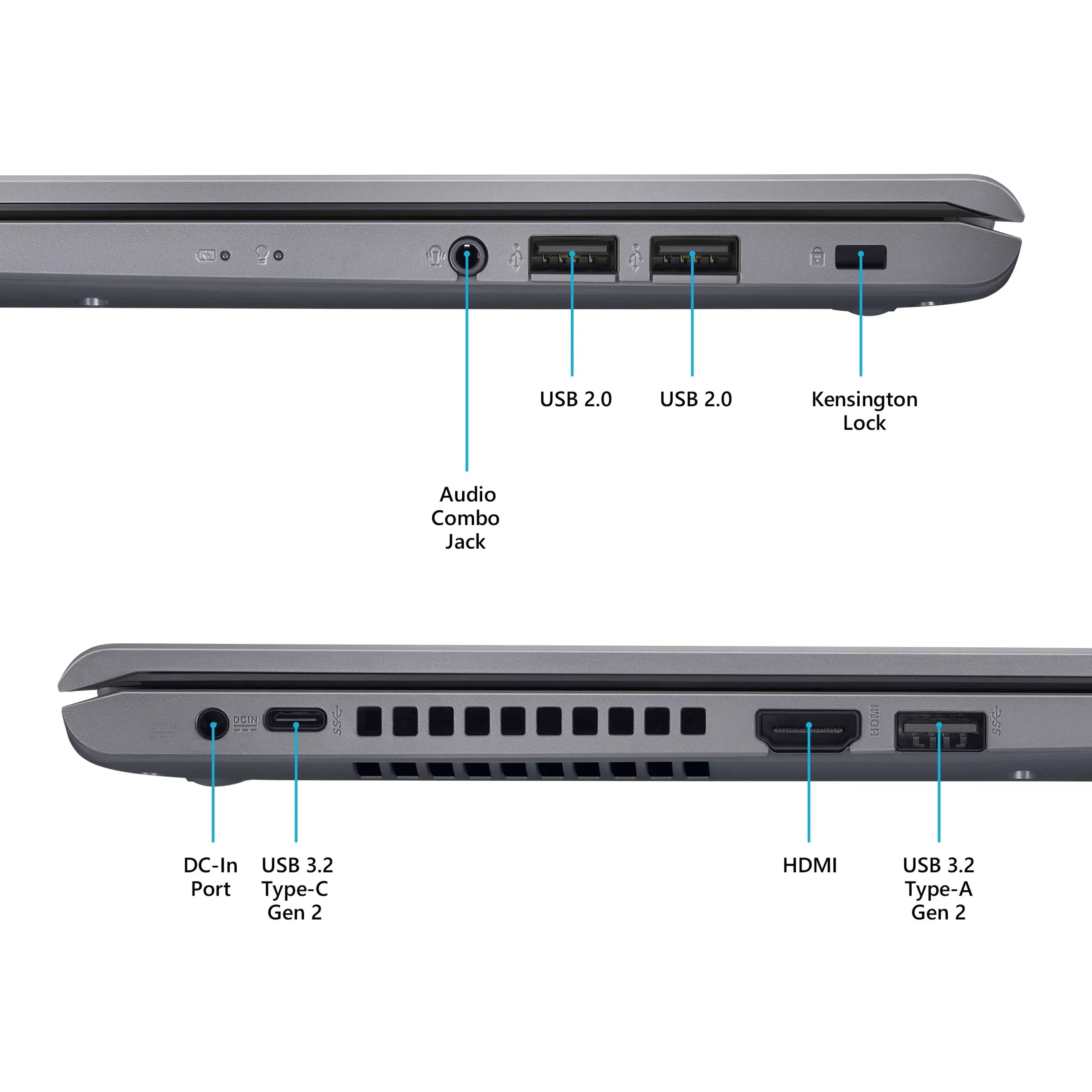 VivoBook 15 F515, 15.6\" Full HD, Core i5-1135G7, Iris Xe Graphics, 8GB RAM, 512GB SSD, Slate Gray, Windows 10 Home, F515EA-DB55