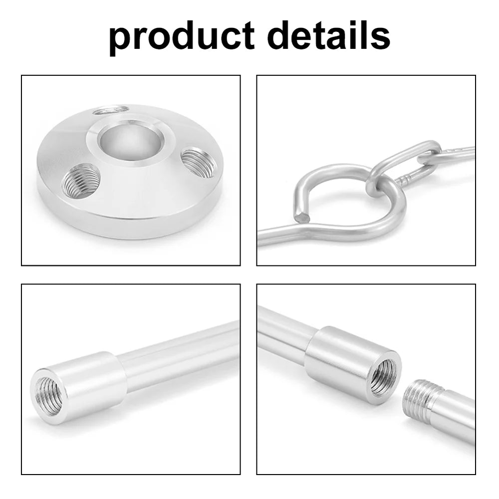 walmeck Detachable Campfire Tripod Bonfire Rack - Portable Aluminum Alloy Folding Bracket for Camping Picnic BBQ