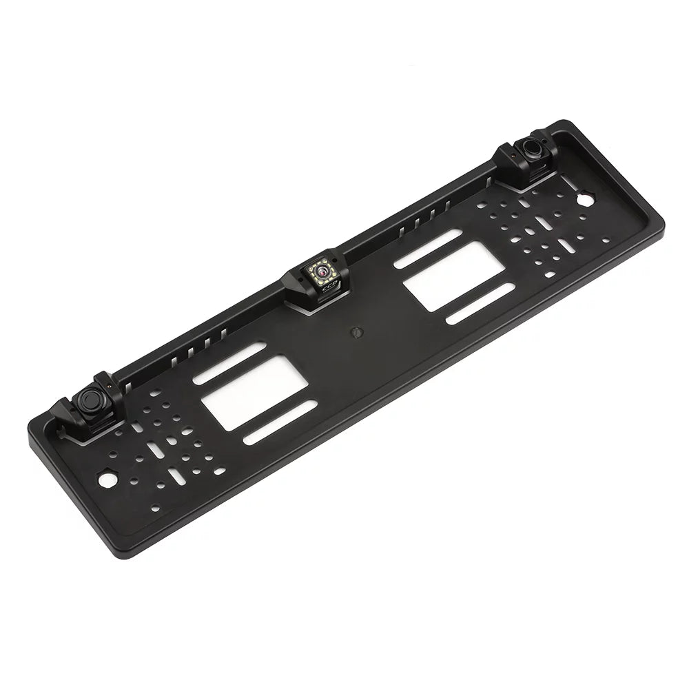 Meterk European License Plate Frame Backup Camera 12 LED Rear View Camera with Reversing System Parking Sensor