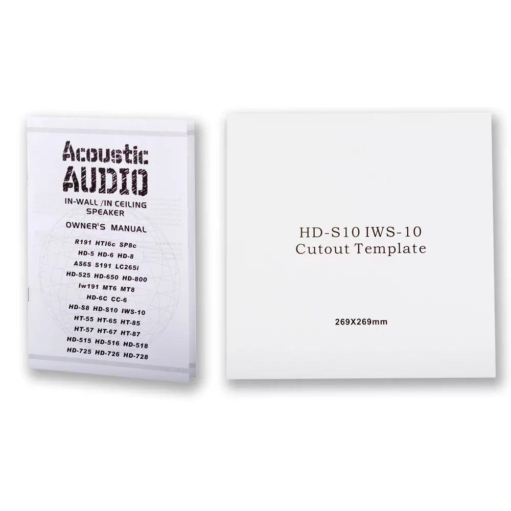 Acoustic Audio HD-S10 Flush Mount Subwoofers with 10" Speaker and Amps 2 Pack