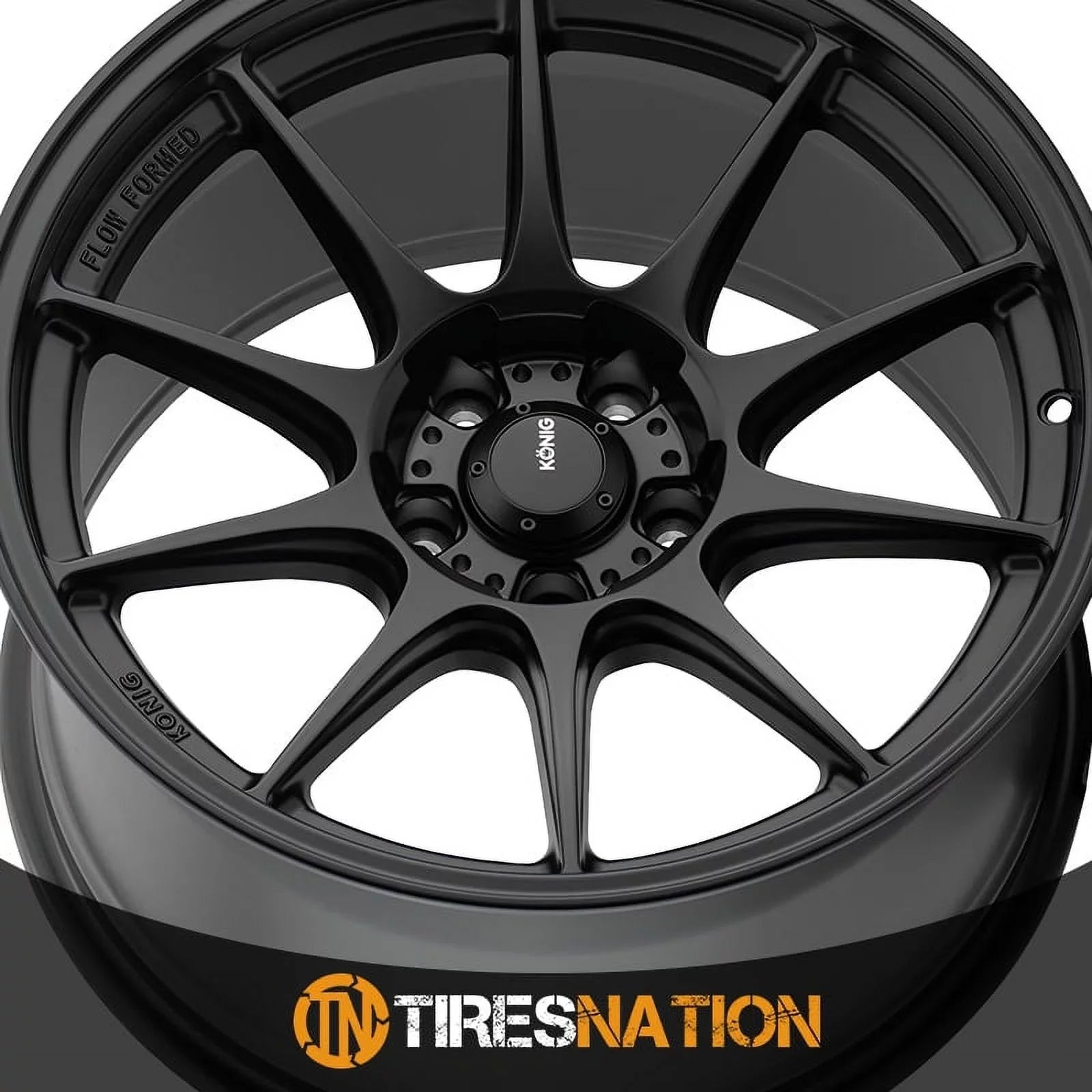 Konig 57B Dekagram 17x8 5x114.3 +40et Semi-Matte Ebony Wheel
