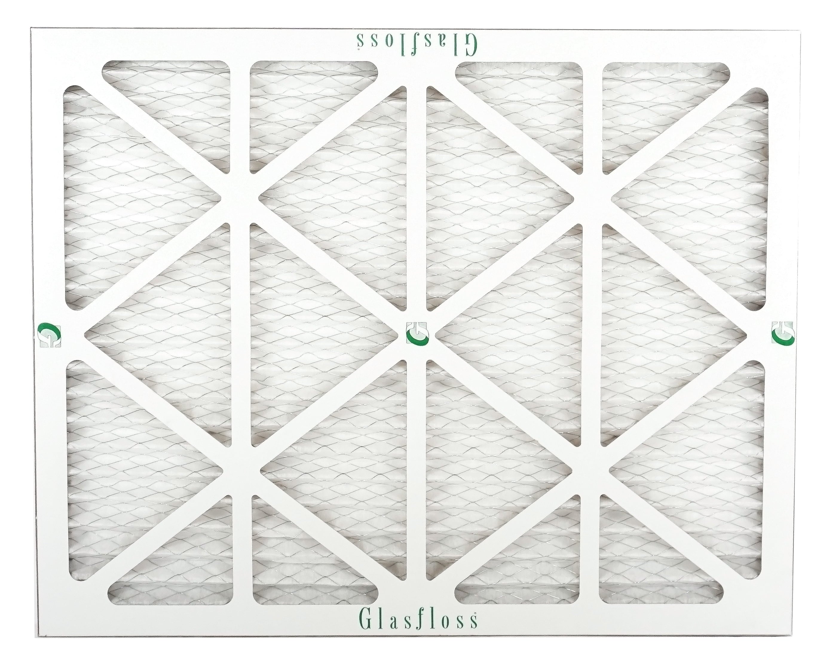 Glasfloss 20x24x1 - MERV 10 Amount - Furnace Air Filter - Made in USA (Actual Size: 19.5 x 23.5x7/8 inch)
