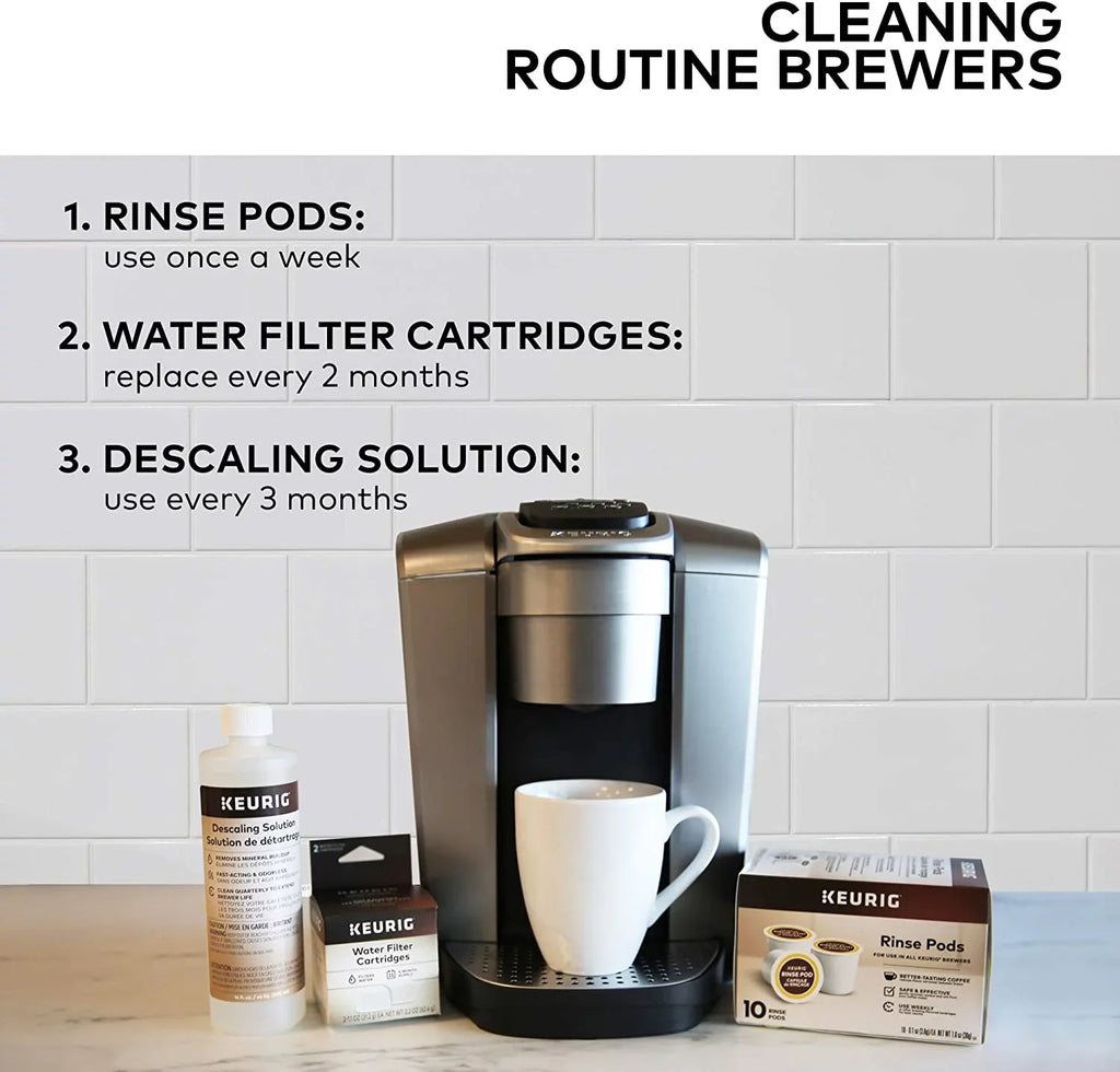 Rinse Pods, Reduces Flavor Carry Over, Compatible with Classic/1.0 & 2.0 K-Cup Pod Coffee Makers, 10 Count (Pack of 6)