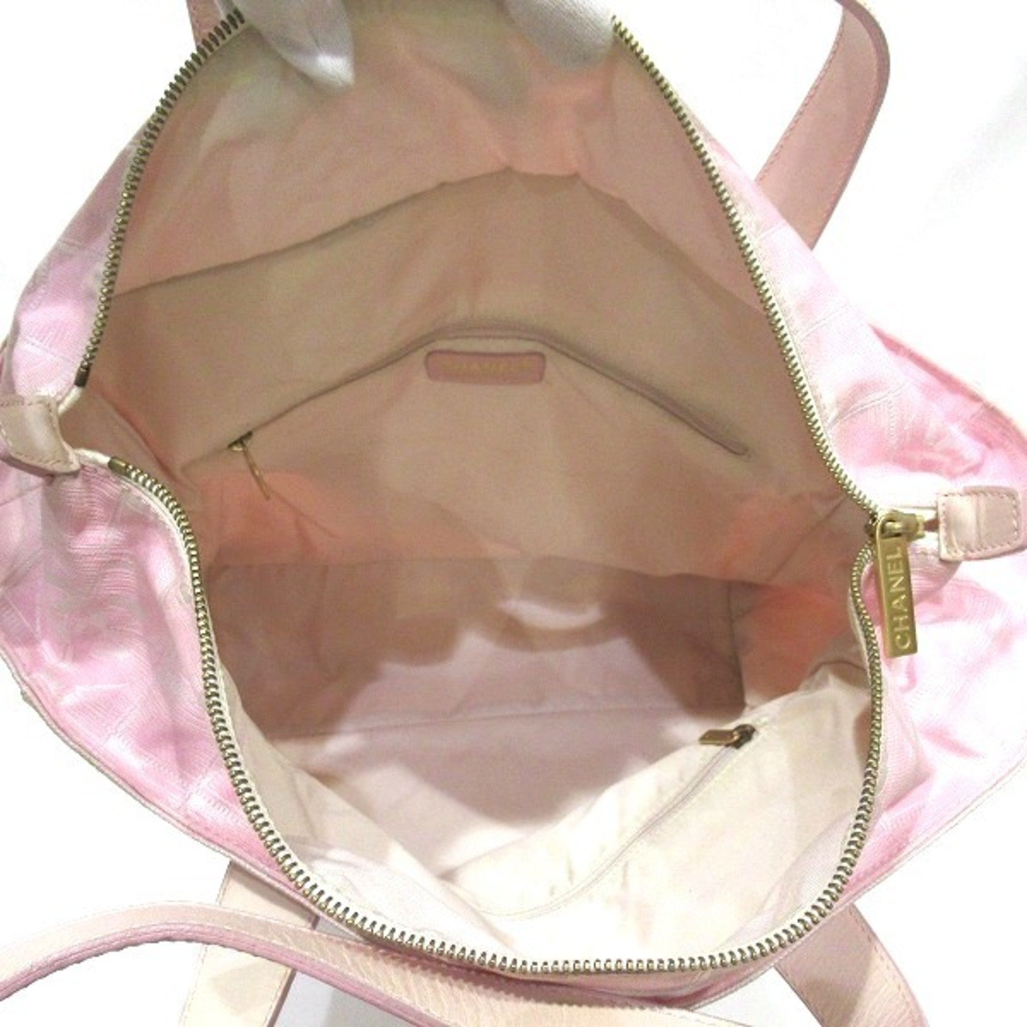 Pre-Owned CHANEL New Travel GM Pink A15825 Bag Tote Women's (Good)