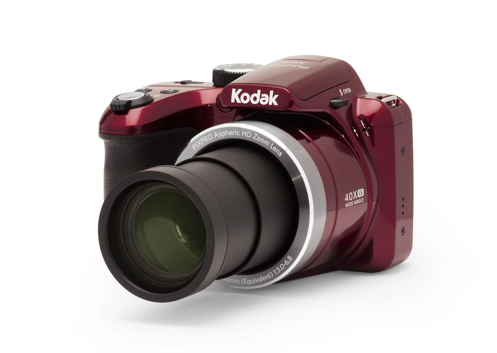 KODAK PIXPRO AZ401 Bridge Digital Camera - 16MP 40X Optical Zoom HD720p video (Red)
