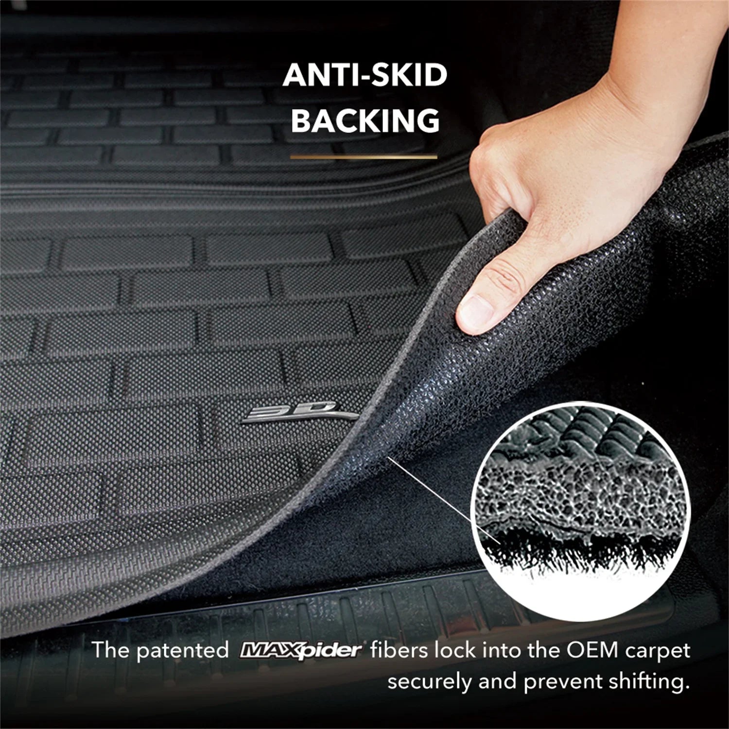 3D MAXpider KAGU Cargo Liner Dark compatible with HONDA HR-V 2016-2022 - Cargo Liner