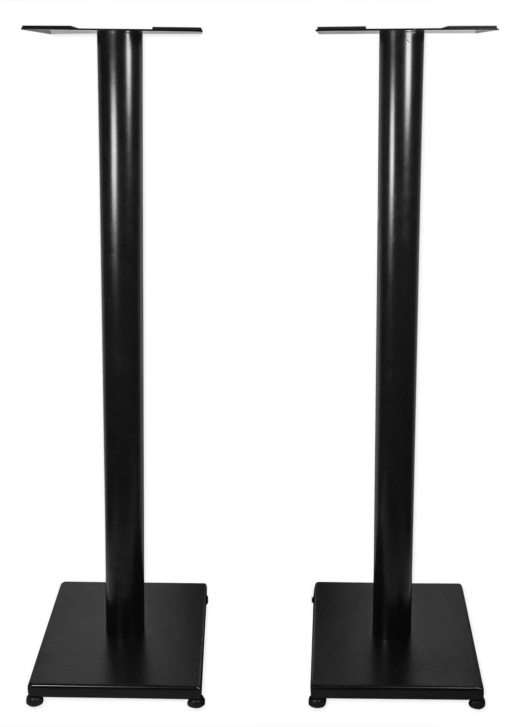 Pair Rockville RS37B 37" Steel Bookshelf Speaker / Studio Monitor Stands in Dark