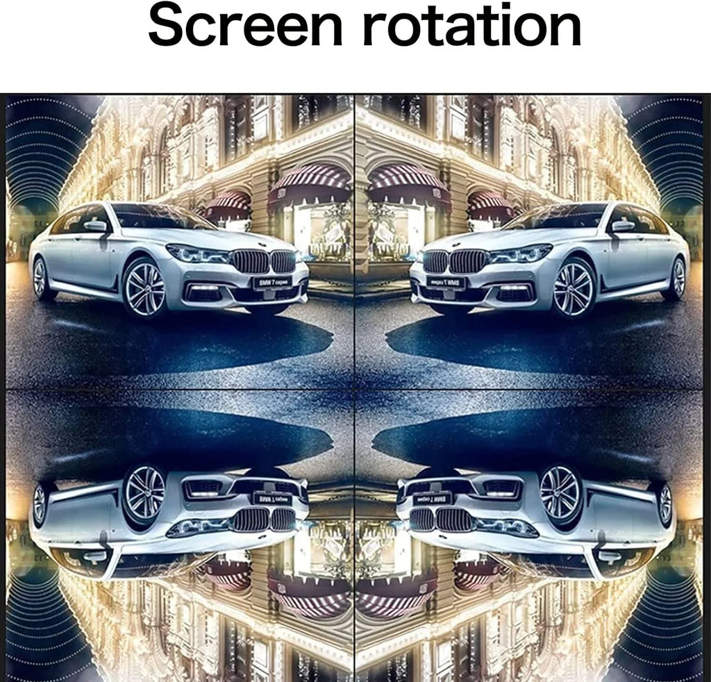 B-Qtech 7 Inch Rear View Camera Screens, Full Colour LCD Display, 800 * 480 RP, DC12V-24v, AV1/AV2 Video Switching, LCD Car Monitor for Car Trucks Buses Motorbikes