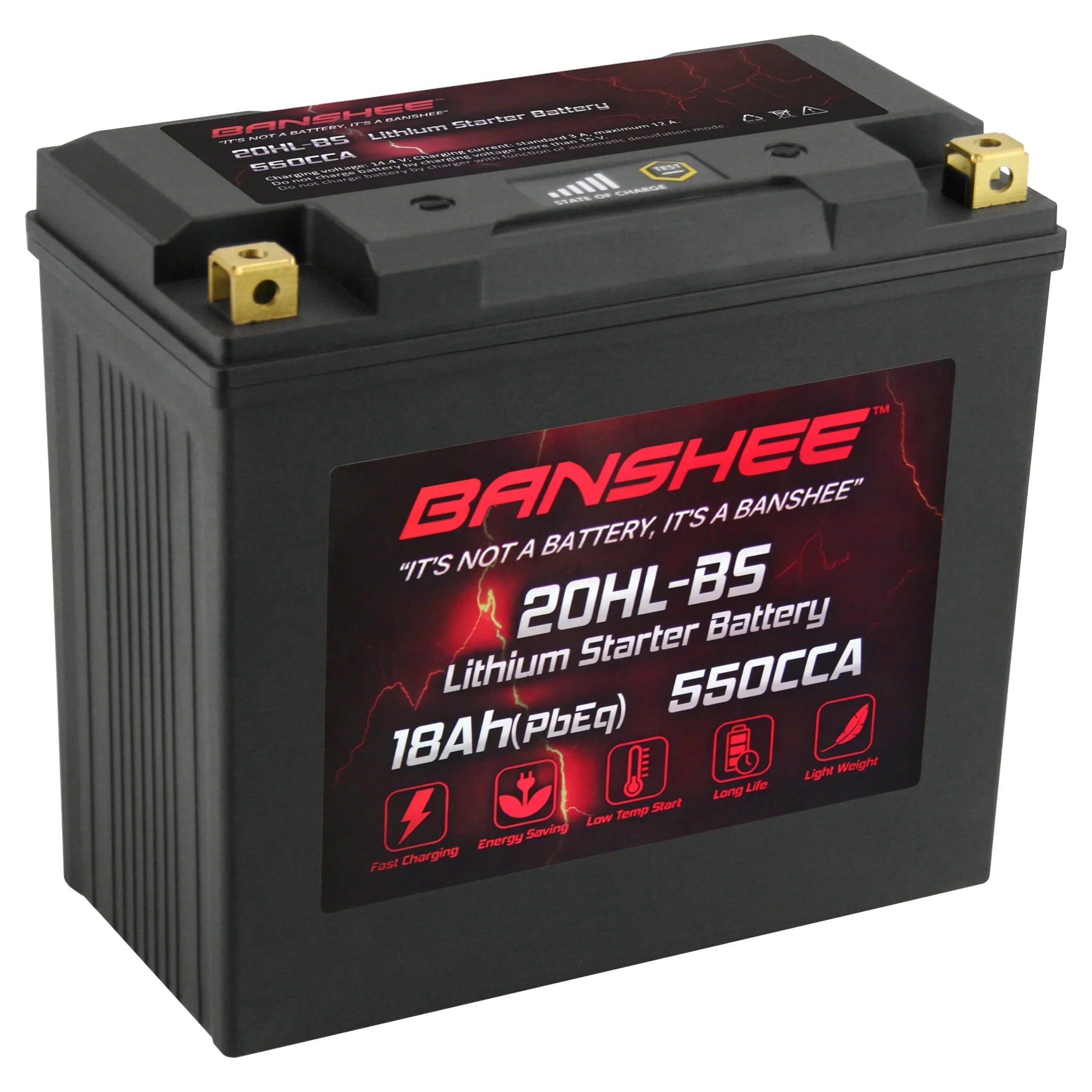 Banshee 20L-BS LiFePO4 Motorsports Battery Compatible with Yamaha FX1800 WaveRunner FX SHO 2008 to 2012