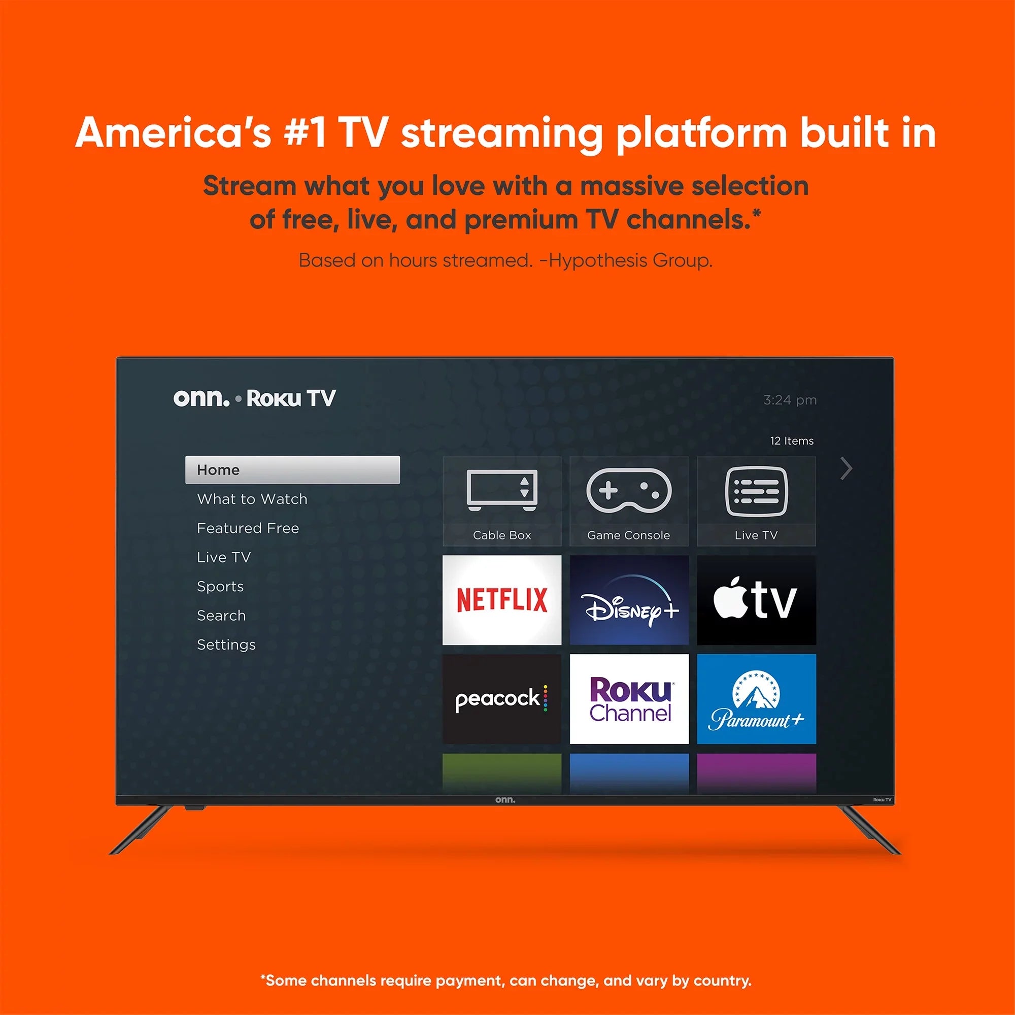onn. 42” Class FHD (1080P) LED Roku Smart TV (100068372)