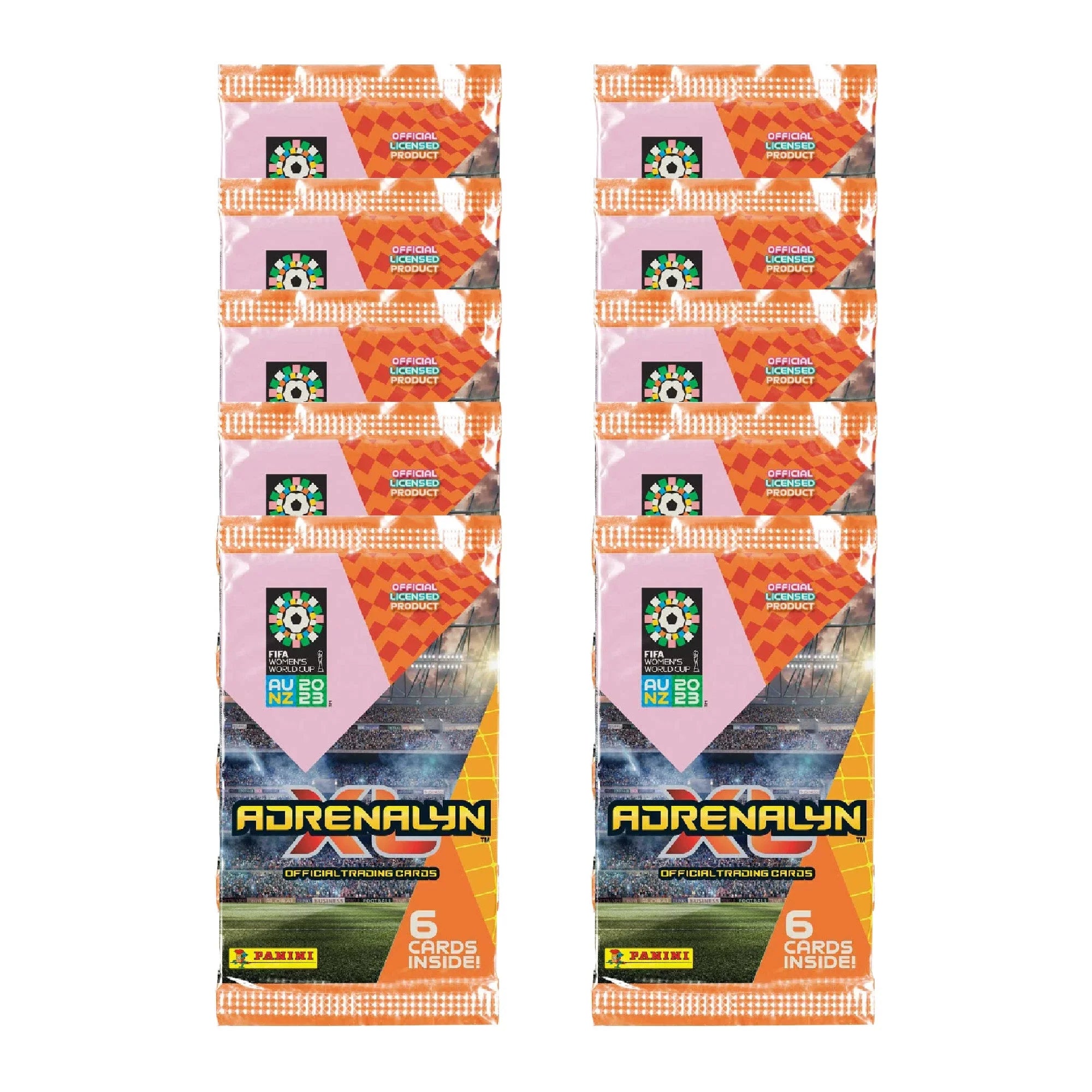2023 Panini Adrenalyn XL Women's FIFA World Cup Cards - 10-Pack Set (60 Cards)