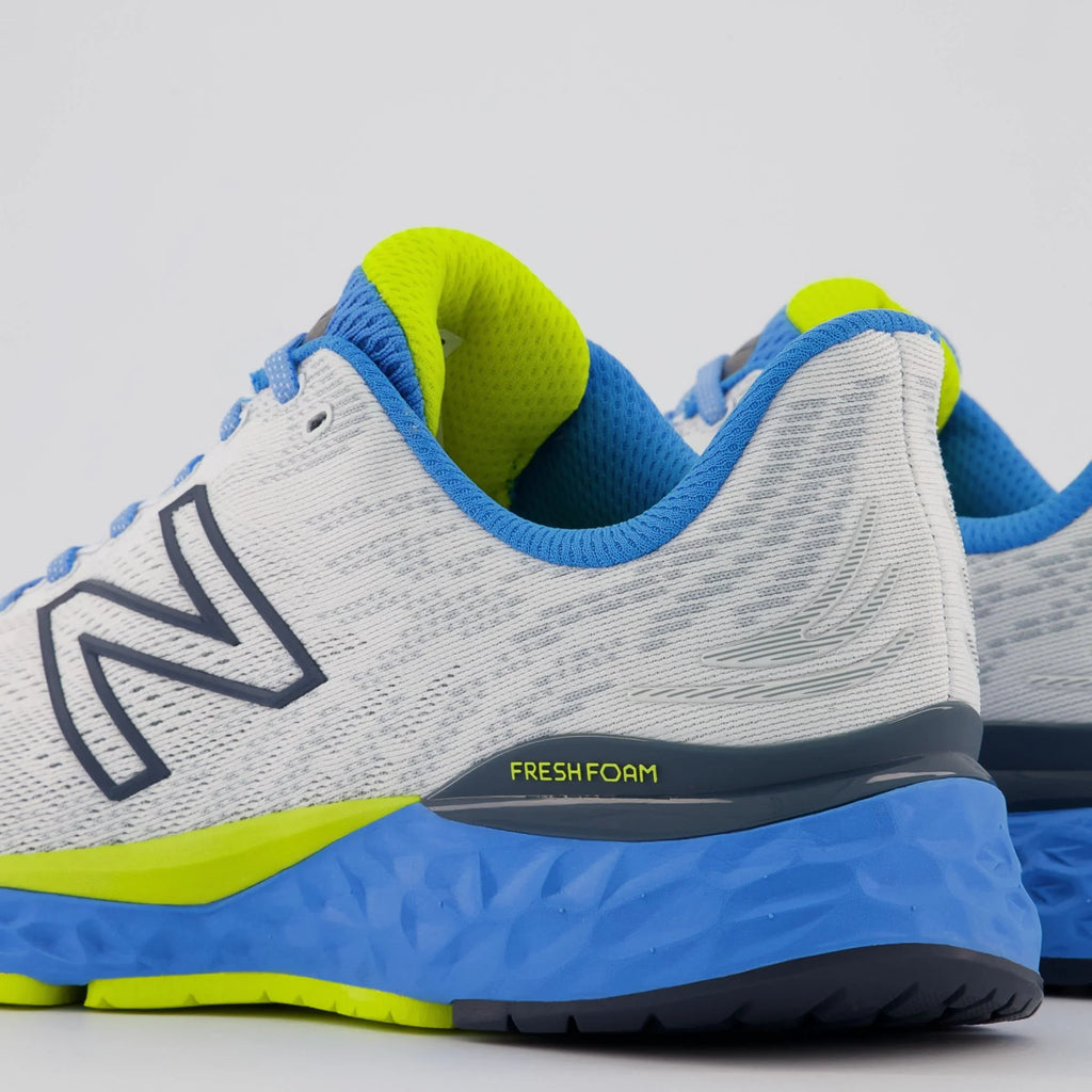 New Balance Men's Fresh Foam 880v11 Running Shoe - Color: White/Helium - Size: 11 - Width: Regular