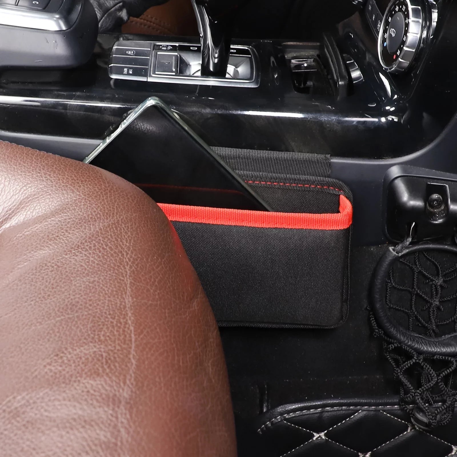 Car Storage Organizer Compatible With 2013 2014 2015 2016 2017 2018 Mercedes Benz G-Class W463 G500 G550 G55 G63 G65, Car Storage Pocket Bag Add extra storage space, Gear Shifter Tray Storage Box