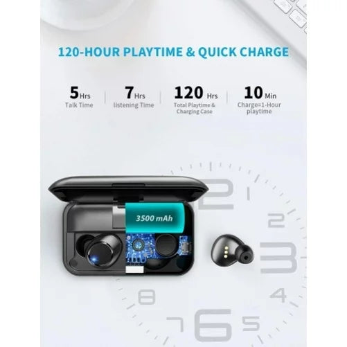 Wireless Earphones TWS True Stereo Earbuds Headphones w Mic Charging Case LED Display V9V for Nokia 8 V 5G UW - Nubia Red Magic 3 / 3S - OnePlus 8, 7T, 9, Nord N200 5G N100 N10 5G, Pro