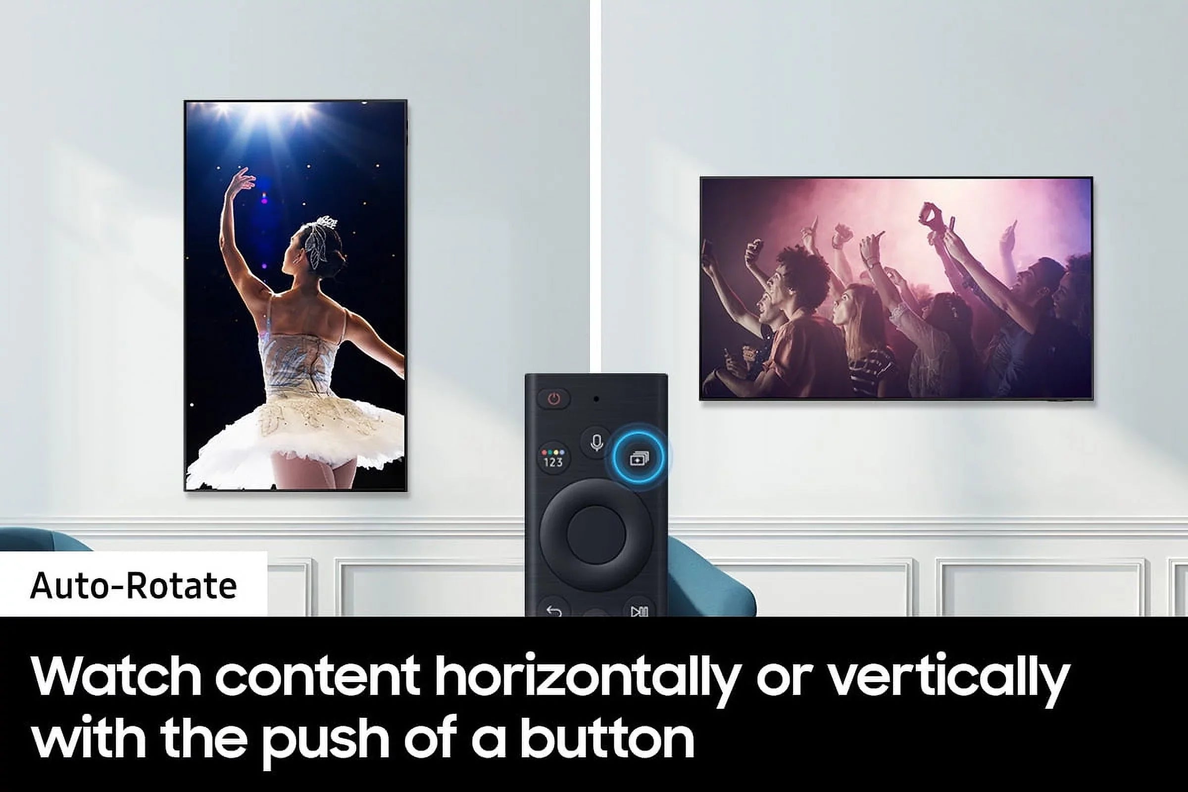 QN43LS03BAFXZA 43" The Frame 4K UltraHD Smart QLED TV with a VG-ARAB22WMT Auto-Rotating Wall Mount for 43"-55" TVs (2022)