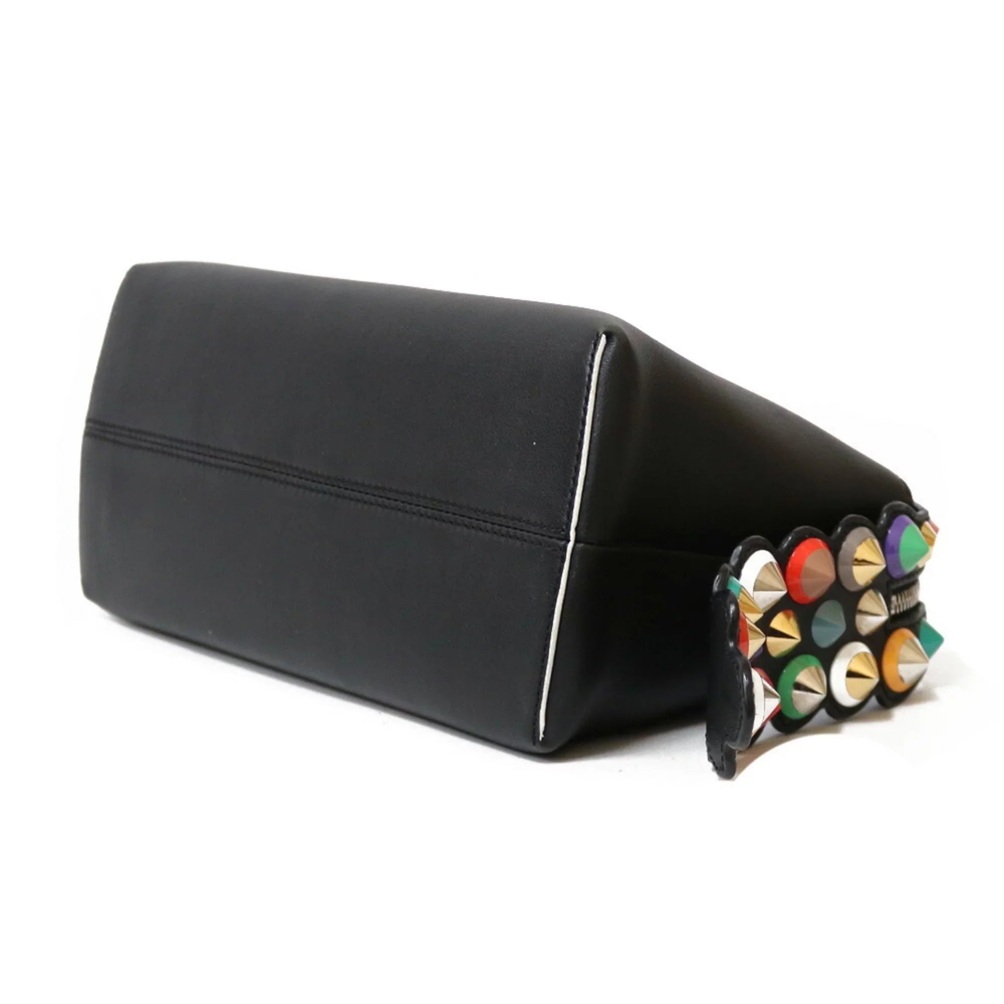 Pre-Owned FENDI Shoulder Bag By The Way Dark Women's Leather (Fair)