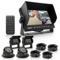 Pyle- Rear View / Backup Camera Systems with 7" -inch Display Monitor (with Quad View, 4-Cam Video Support)