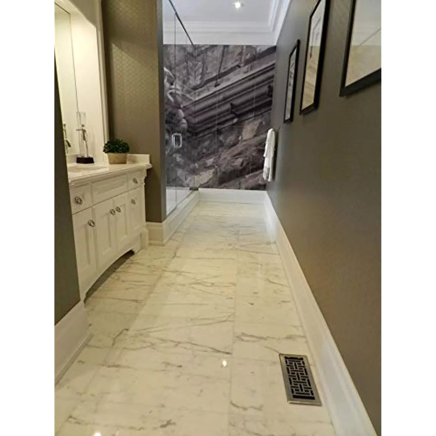 Decor Grates ADH212-NKL Floor Register, 2x12, Brushed Nickel