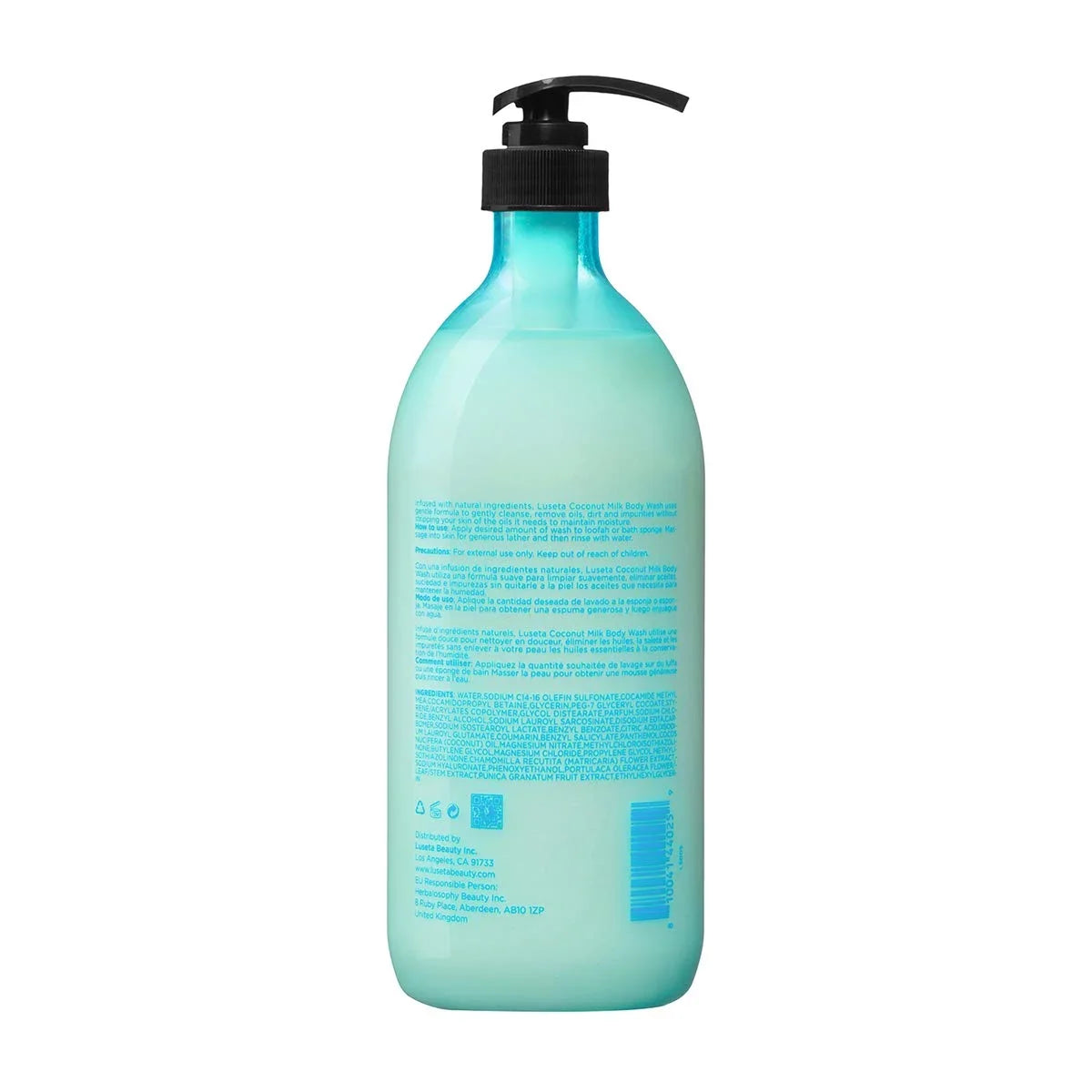 Luseta Coconut Milk Body Wash, Gentle Soap-Free for Dry Skin 33.8oz