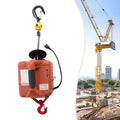 Miumaeov Electric Hoist Winch w/ Remote Control 200kg/440lb 62ft Lift Crane Heavy Duty
