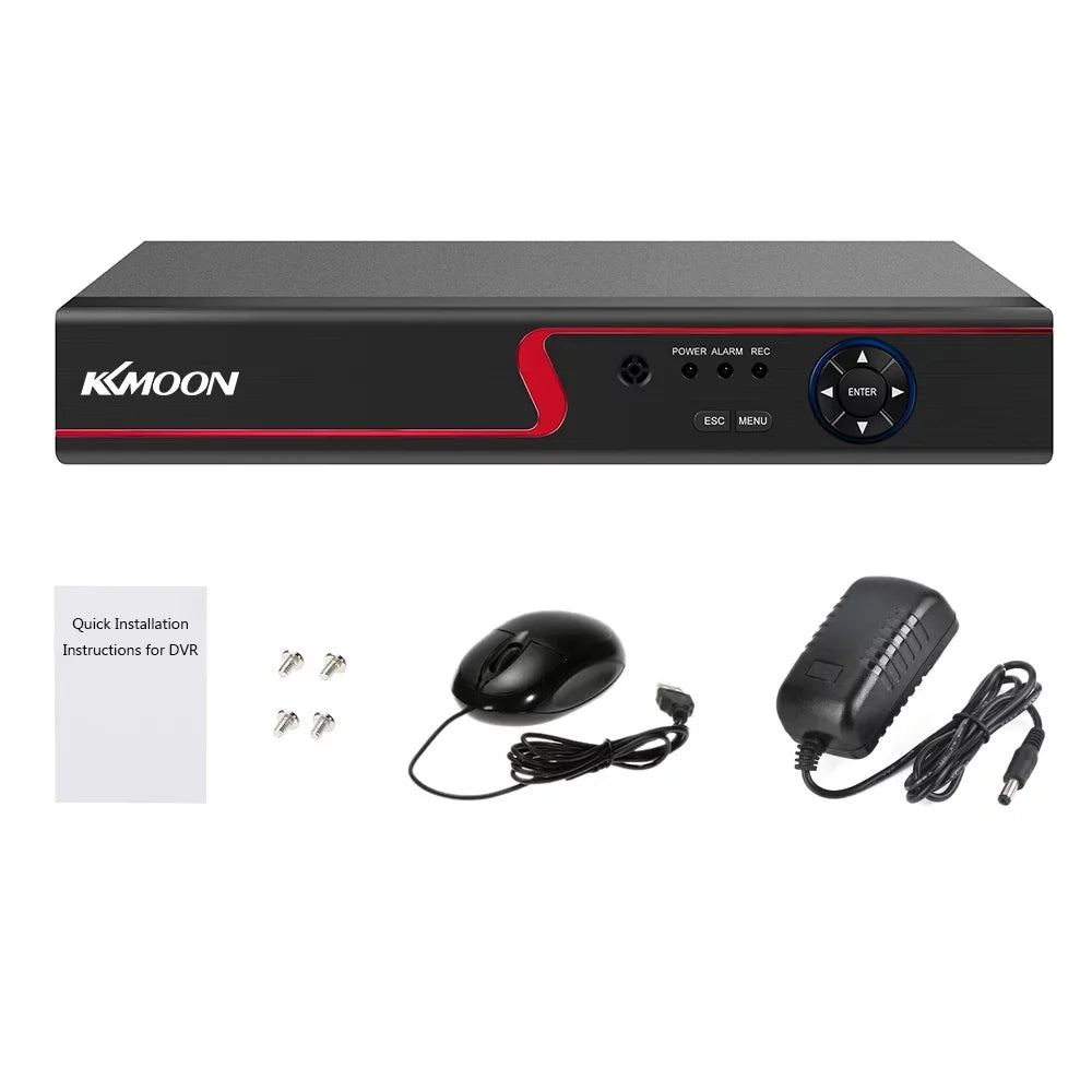 KKmoon 8CH 1080P 5 in 1 DVR CCTV Digital Video Recorder DVR P2P Remote Phone Monitoring Security Surveillance System Kit Camera