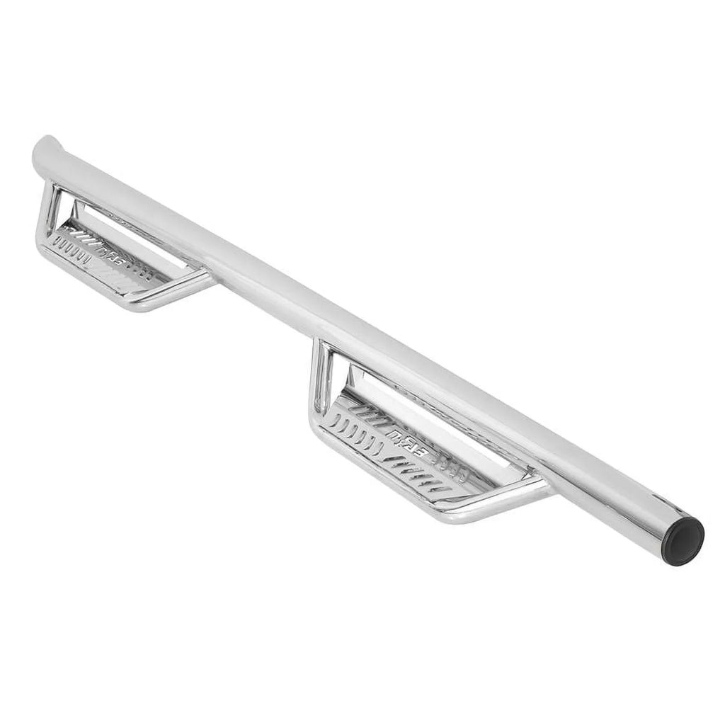 N-Fab by RealTruck Podium Stainless Steel Steps | Polished Stainless Steel, Cab Length | t0777Qc-Ss | Compatible with 2007-2021 Tundra Double Cab All Beds, SRW Gas