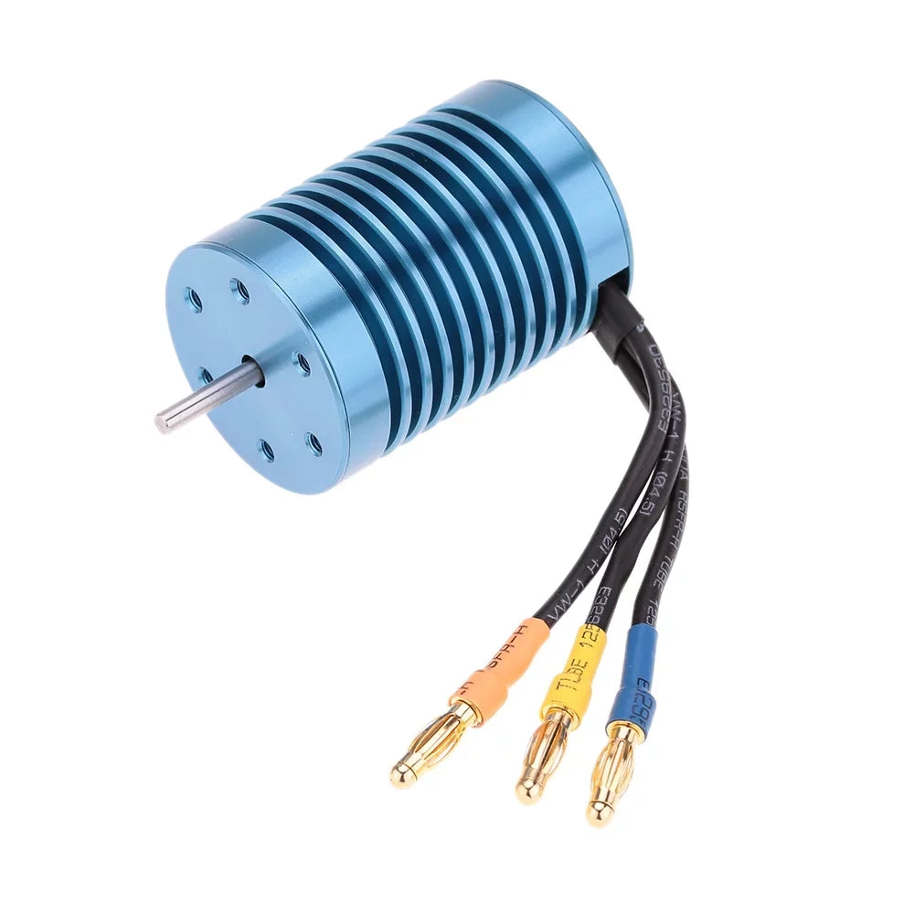 Meterk 3650 4370KV 4P Sensorless Brushless Motor with 45A Brushless ESC（Electric Speed Controller）for 1/10 RC Off-Road Car