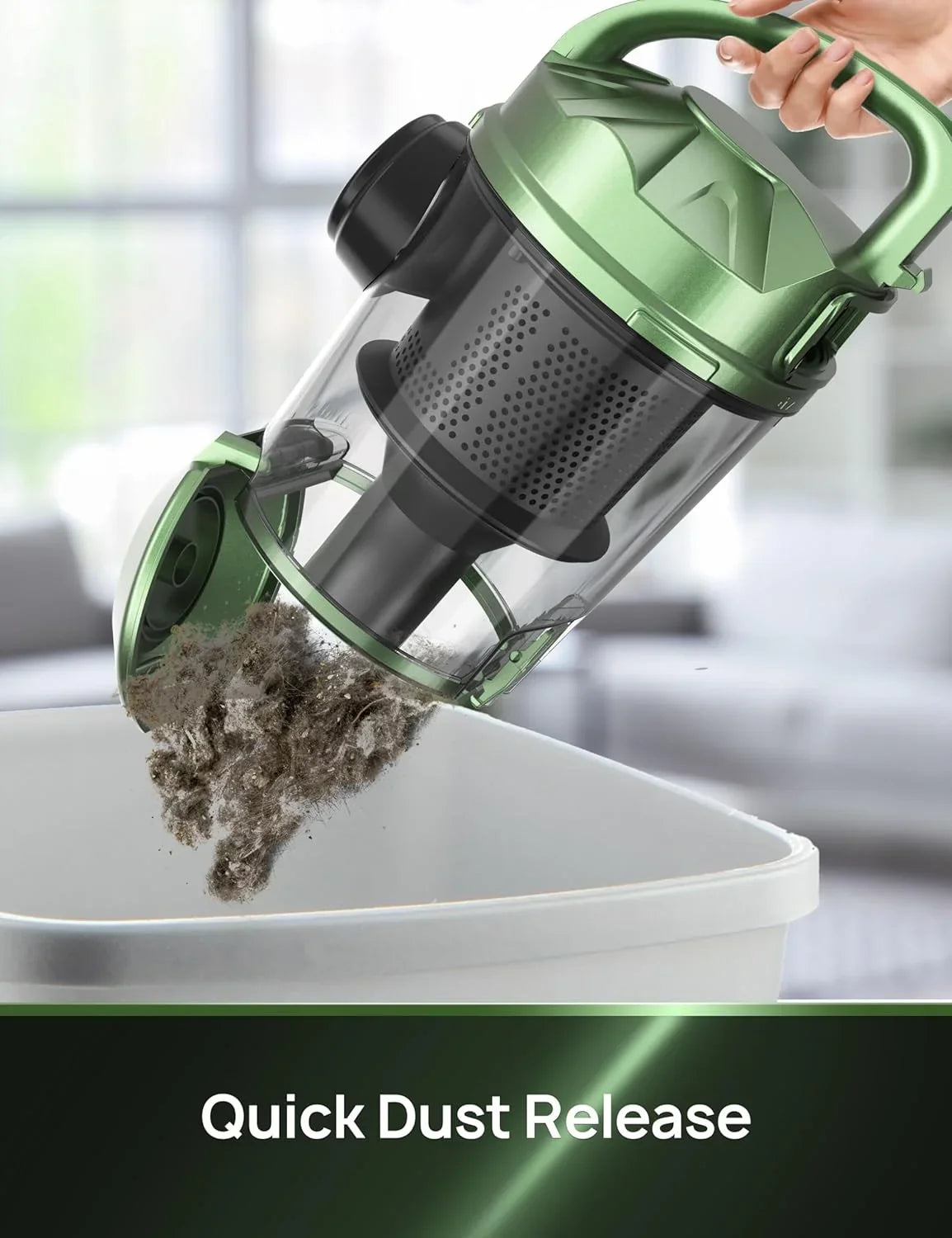Vacuum Cleaner, High Suction Canister Vacuum Cleaner, 1200W Adjustable Suction Power, Bagless Canister Vacuum Cleaner, Easy-to-Clean Dust Container for Home, Cars,Hard Floors, Carpets, Pet Hair