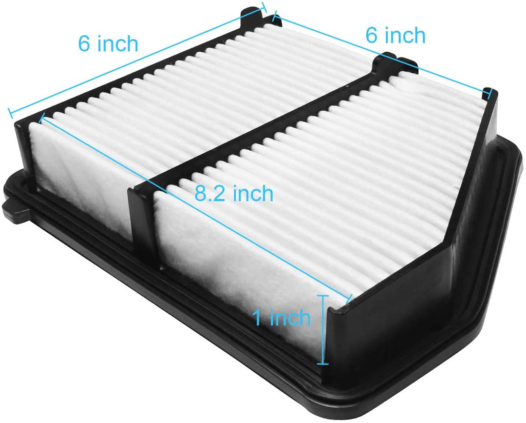 Beneges Engine Air Filter Compatible with 2016-2018 Honda Civic 2.0L Extra Guard Rigid Panel 17220-5BA-A00, 172205BAA00