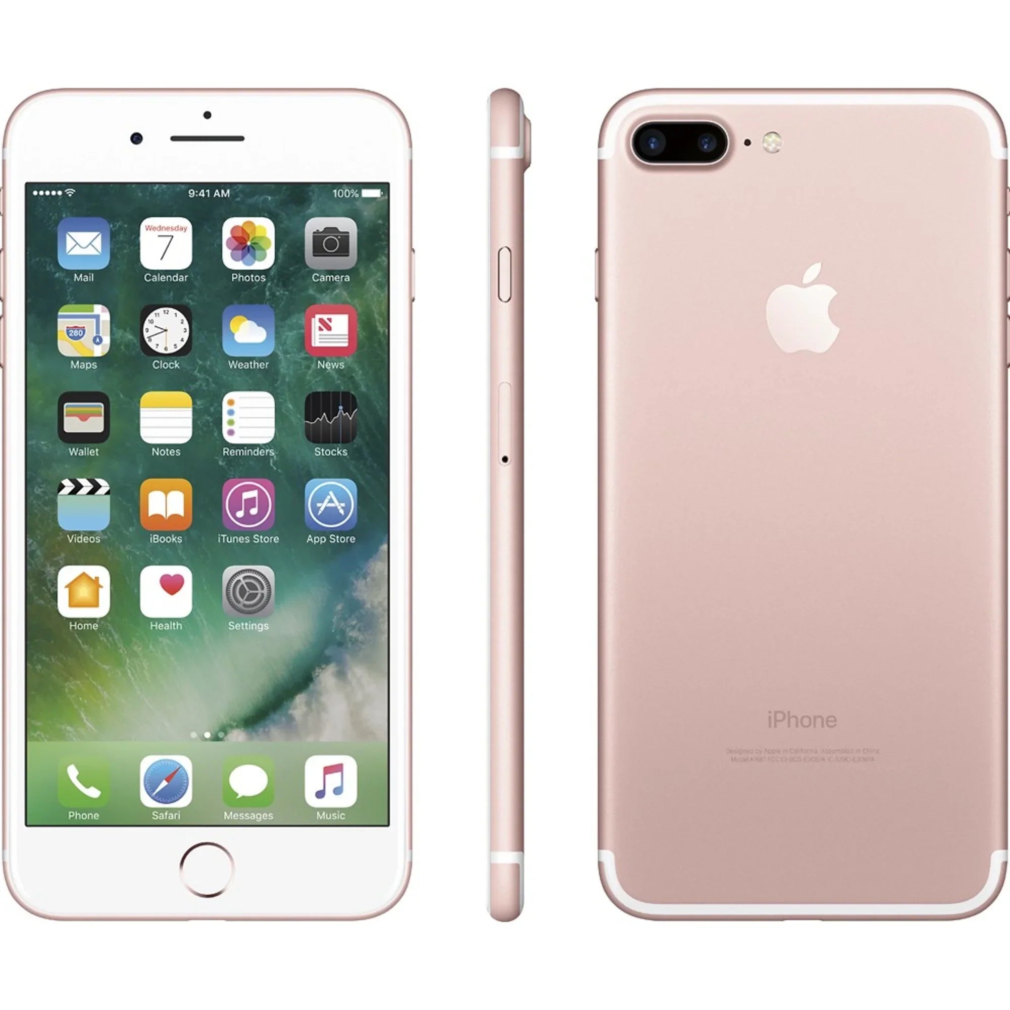 Restored iPhone 7 Plus 256GB Rose Gold GSM Unlocked (AT&T + T-Mobile) Smartphone (Refurbished)