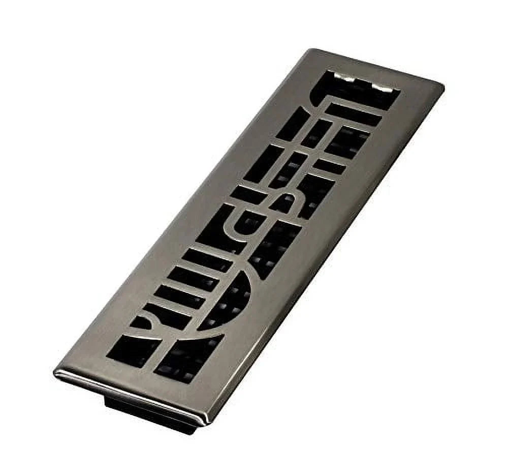 Decor Grates ADH212-NKL Floor Register, 2x12, Brushed Nickel