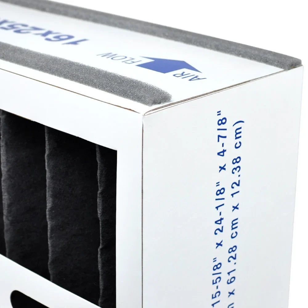 AIRx Filters Odor 16x25x5 Air Filter MERV 8 Replacement for Air Bear Trion 229990-105 255649-105 259112-105 455602-119 to Fit Media Air Cleaner Cabinet 455602-625 455602-627 Air Bear, 2-Pack