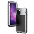Gorilla Glass Aluminum Metal iPhone 13 Pro Max Case (Silver) Heavy Duty Military Grade Shockproof and Scratch Resistant Protection, Rugged Outdoor Travel