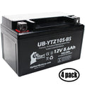 4-Pack UpStart Battery Replacement for 2010 Yamaha Maxam 250CC Factory Activated, Maintenance Free, Scooter Battery - 12V, 8.6Ah, UB-YTZ10S-BS