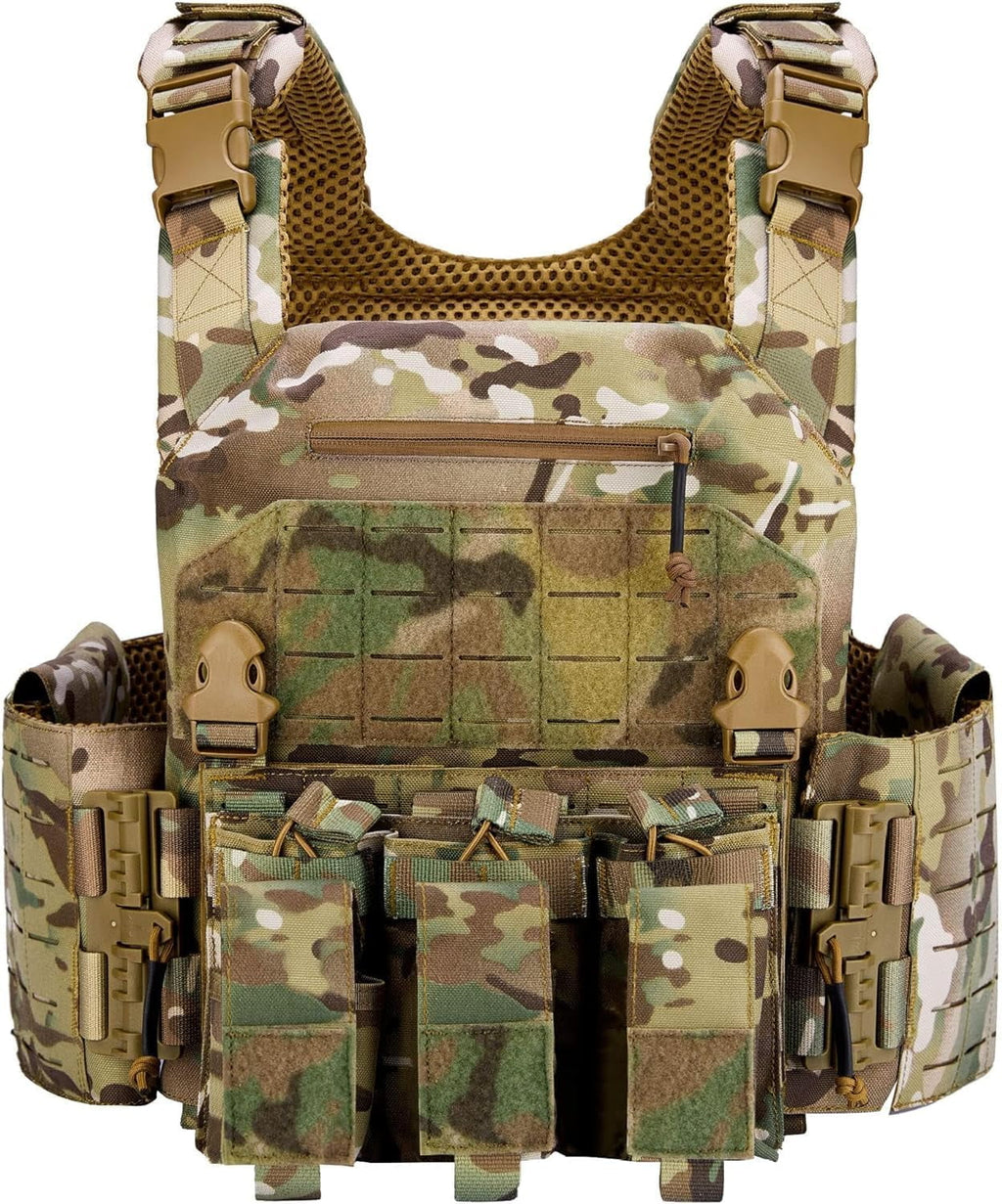 Quick Release Load Vest Adjustable Breathable Mass Vest for Hunting/Training/Game
