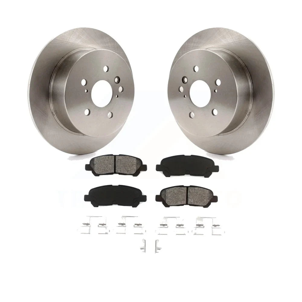 Transit Auto - Rear Disc Brake Rotors And Semi-Metallic Pads Kit For 2008-2013 Highlander K8S-101898
