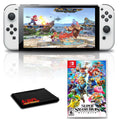 Nintendo Switch OLED White with Super Smash Bros Ultimate Game