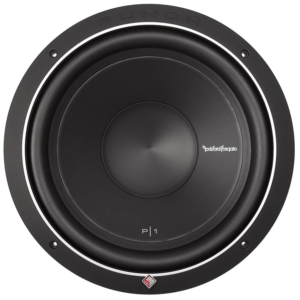 Rockford Fosgate - Two P1S4-12 12" Subwoofers - SVC (4-Ohm), 250 Watts Rms, 500 Watts Peak