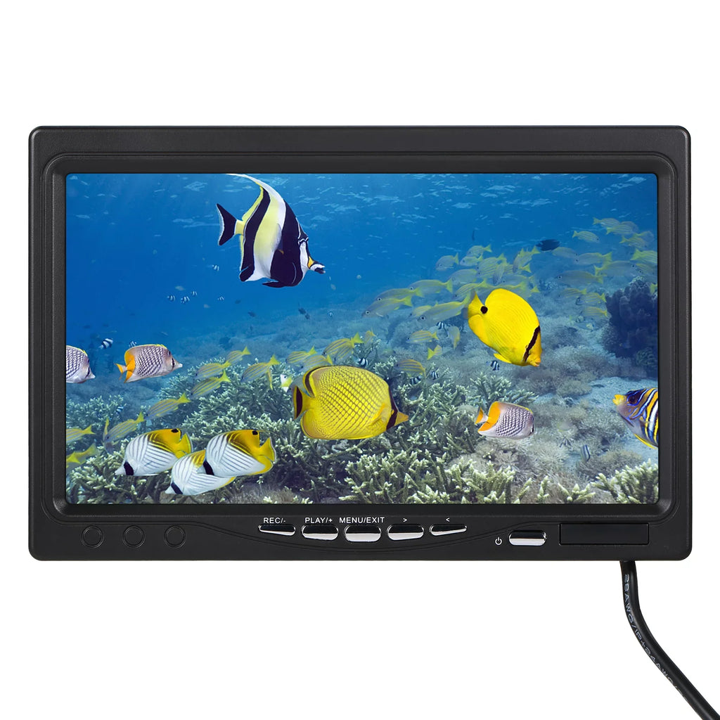moobody Underwater Fishing Camera Fish Finder with 12LEDs 7Inch/9Inch LCD Display 15M/30M/50M Cable IP68 Waterproof for Sea Lake Boat Ice Fishing