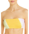 L Space Women's Beach Wave Bandeau Bikini Tops, Yellow, X-Small