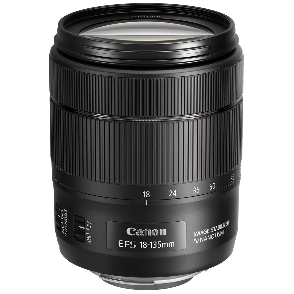 EOS 90D DSLR Camera with 18-135mm IS USM Lens + SanDisk 64GB Card + Case + 3 Pieces Filter + Flash + ZeeTech Accessory Bundle